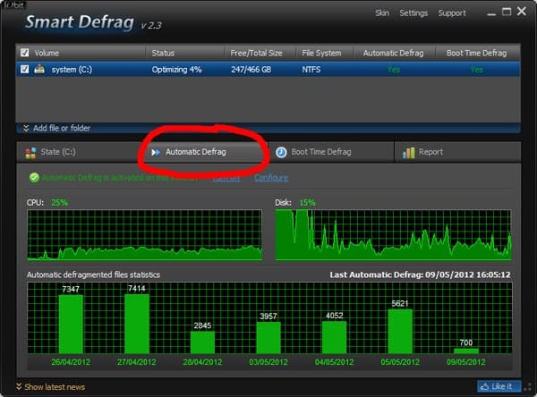 Automatic Defrag