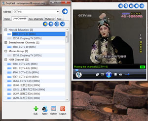 Sopcast software