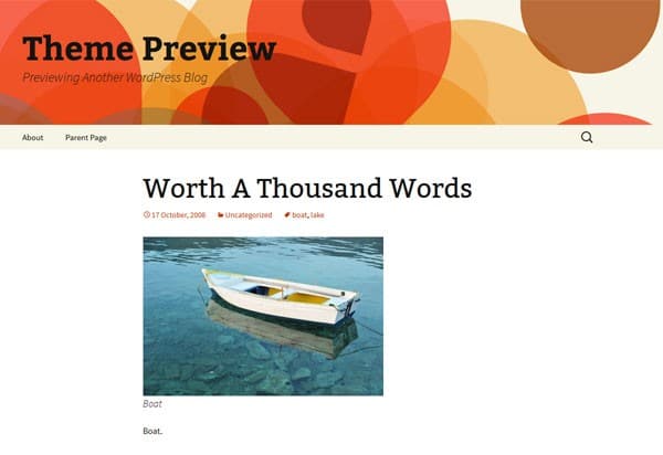 Twenty Thirteen by WordPress.org