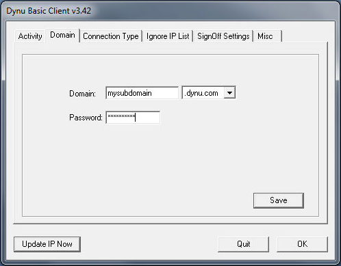 input domain settings